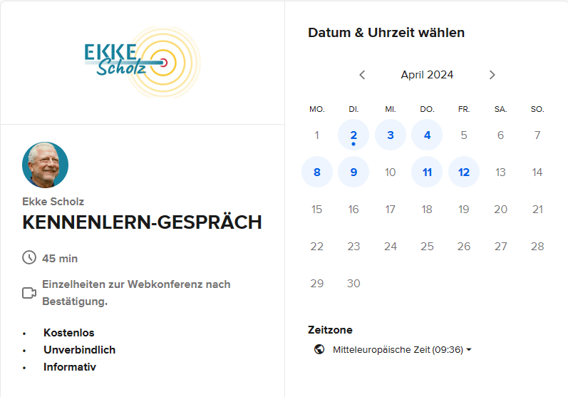 Terminbuchung Calendly